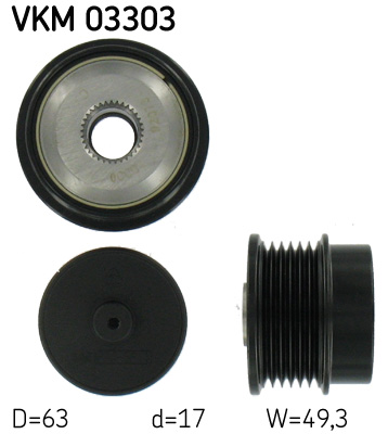 voľnobežka alternátora SKF (VKM 03303)